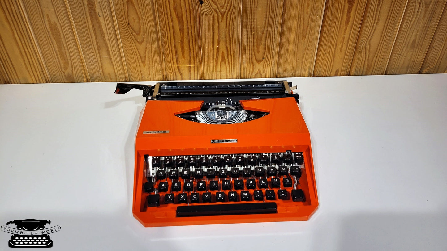 Mercedes Typewriter | Mercedes Red Typewriter