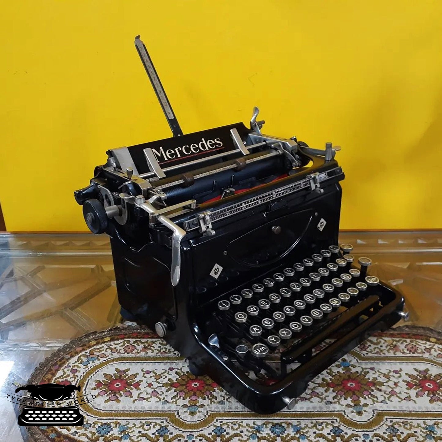 Mercedes Black Typewriter | Error-free Typewriter | Mercedes Typewriter | Favorit Typewriter,typewriter working