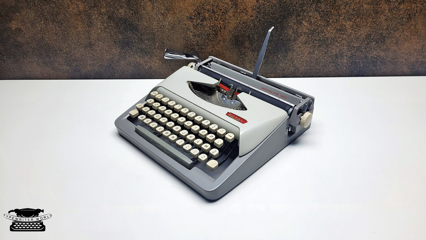 Classic Grey Royal Typewriter - Working and Restored to its Original Glory - Ideal for Writers and Collectors
