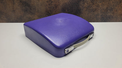 Vintage Olympia Splendid 33/66 Purple Typewriter with Grey Keyboard - A Unique Tool for Typographic Designers