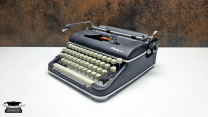 Vintage Olympia SM5 Black Typewriter - Working and Fully Restored - Ideal for Writers and Collectors,typewriter working