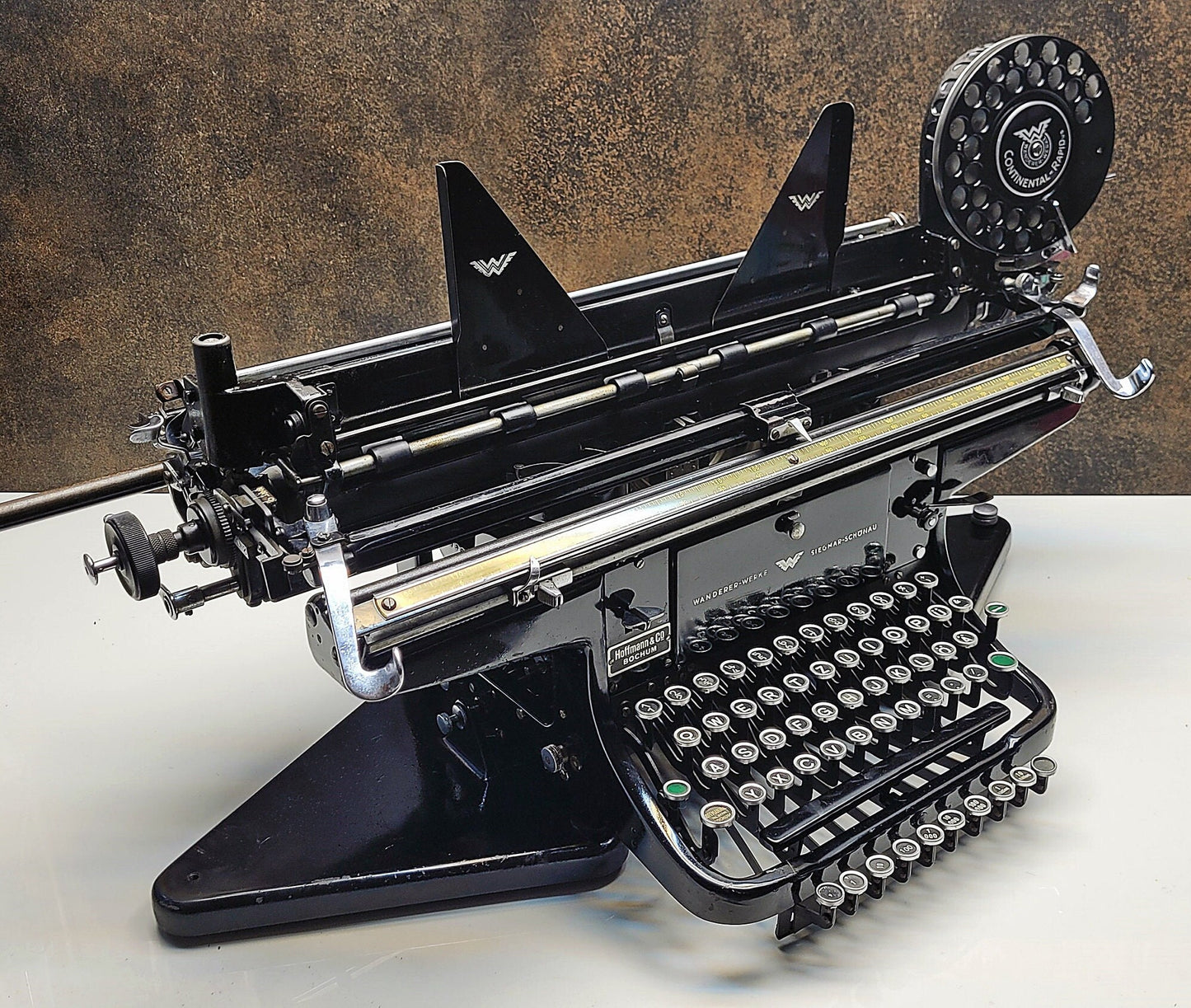 Vintage Continental Rapidus Typewriter - Rare Collectible Model Serial Number : 933386
