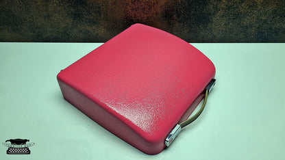 Refurbished Olympia Splendid 33/66 Pink Typewriter with Grey Keyboard and Matching Case- Great Gift Idea for Typewriter Lovers and Writers