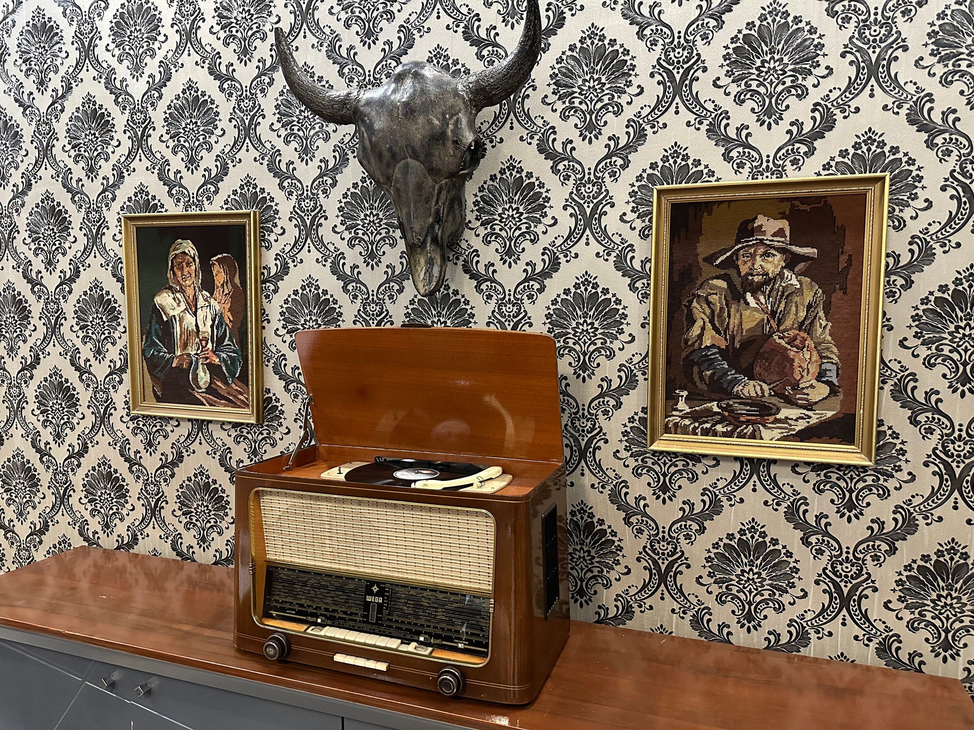 Germany WEGA Lamp Radio With RECORD | Vintage Radio | Orjinal Old Radio | Radio | Lamp Radio |