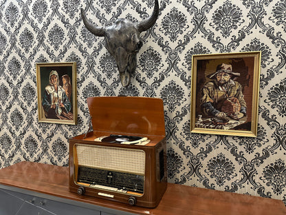 Germany WEGA Lamp Radio With RECORD | Vintage Radio | Orjinal Old Radio | Radio | Lamp Radio |
