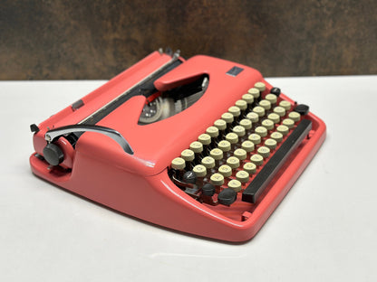 Adler Tippa Typewriter - 1960 - Vintage Mechanical Keyboard - Pink Typewriter,typewriter working