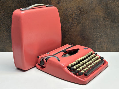 Adler Tippa Typewriter - 1960 - Vintage Mechanical Keyboard - Pink Typewriter,typewriter working
