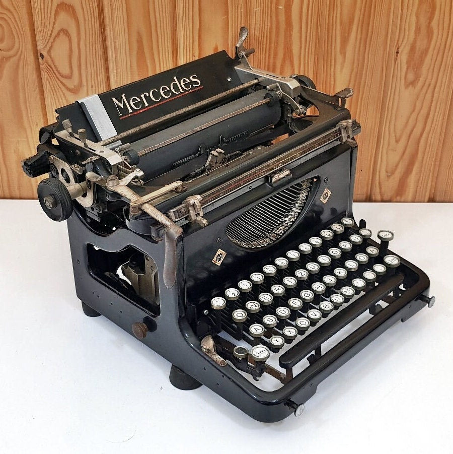 1925 Mercedes Typewriter: Premium, Like-New Vintage – Typewriter World